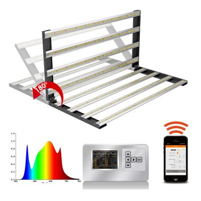 China Seed Starting Dimming 3000K 6500K 660nm Red 640W Led Foldable Grow Light Led Lights For Hydroponics Agriculture for sale