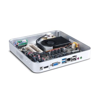 China Cloud Terminal HTPC Intel 3855u Embedded Mini PC Aluminum Industrial Case Computer With DC Power Supply for sale