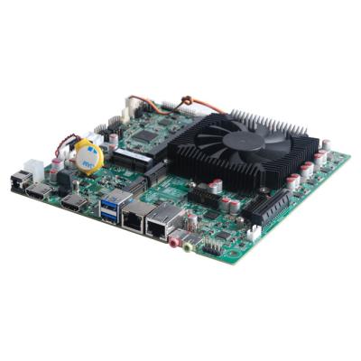 China 10th comet lake 5205u mini itx motherboard with 2 hd 14 usb connectors 170X170mm for sale