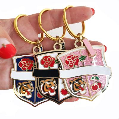 China Souvenir Gifts Promotion Metal Craft Manufacturer Custom Quality Enamel Metal Key Chain Wholesale Personalized Iron Zinc Alloy Metal Key Chains for sale