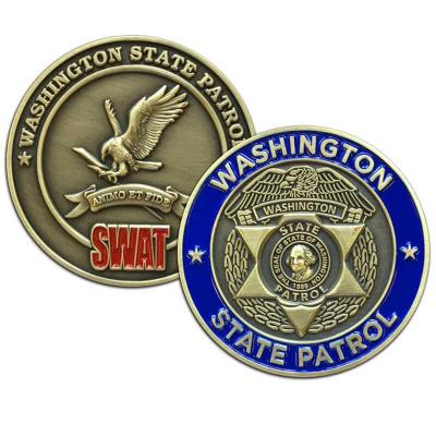 China Custom Wholesale Quality American Metal Challenge Coins Zinc Alloy Commemorative Coin for sale