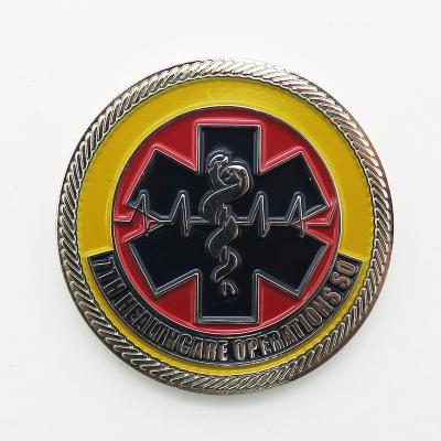 China American Wholesale Manufacturer Gold Plating Soft Challenge Coin Enamel High Quality Custom Made for sale