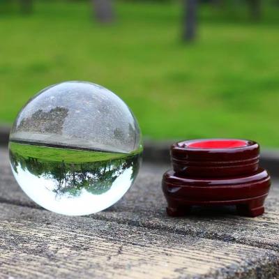 China Magic Desktop Paperweight China 80mm/3.1in Crystal Ball Glass Feng Shui Photography Globe Paperweight Home Decor Clear for sale