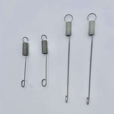 China Long Carbon Steel Spiral Valve Stainless Steel Material Hook Spiral Tension Extension Springs for sale