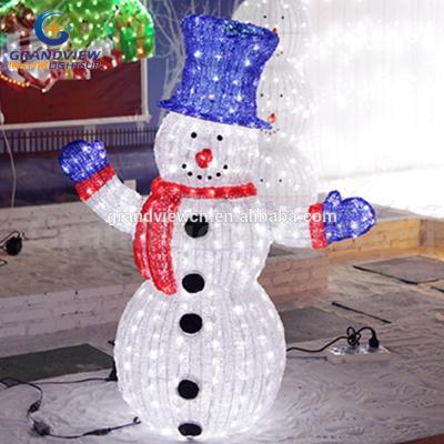 China Snowman LED Christmas Snow Lantern Christmas Decoration Light for sale