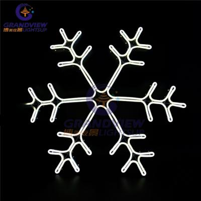 China Rope+LED Pattern IP65 LED 2D Christmas Snowflake Light LED Outdoor Holiday Lighting for sale