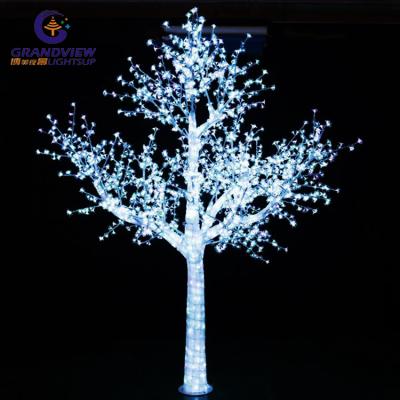 China Commercial Use Customer Design 24V Outdoor Waterproof ABS White Artificial Tree Lights for sale