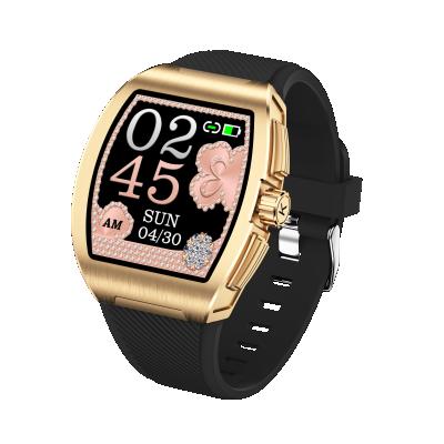 China New Luxury Waterproof Heart Rate Blood Pressure Touch Smartwatch MP3 Playback Business Men Smart Watch C1 Temperature Monitor Ip68 for sale