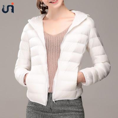 China Keep Warm UNIQUE Best Selling Plus Size Women Girl Bubble Coated Light Stripper Jackets Wear S-8xl For Winter Ladies With Hooded Top Jacket for sale