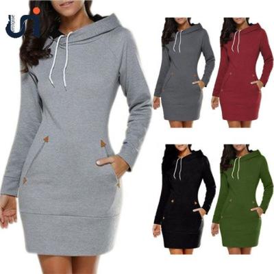 China Long Pullover Jumper Tops Plus Size S-5xl Long Sleeve Sweater Women Hoodie Casual Hooded Ladies UNIQUE Plus Dress for sale