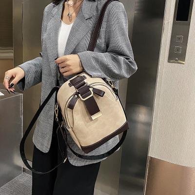 China Waterproof 2021 Autumn Teenage Girls Multifunctional Schoolbag Small Mini Woman Backpack Shoulder Bag Pu Leather Backpack for sale