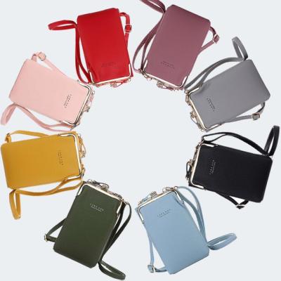 China More 2021 New Messenger Screens Mobile Phone Bags Fashion Hardware Bag Multifunction Crossbody Ladies Wallet for sale