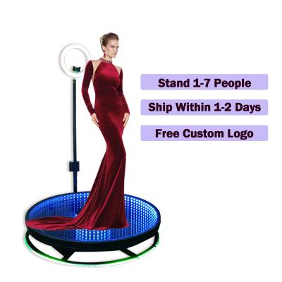 China Party In 48h Dropshopping 115cm Cheap Party LED Photo Booth 360 Ipad Camera Video 360 Photo Booth Auto Photo Booth Kiosk for sale