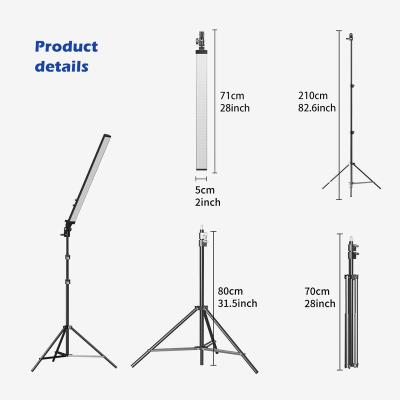 China Popular Portable Exhibition Backdrop Stand Holder with LED Light 360 Photo Booth Studio Light for Party Handheld Continuous Fill Light with Tripod Stand for sale