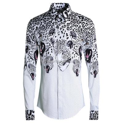 China 2021 hot summer new men's clothing casual fashion printed shirt cardigan short sleeve shirt men Anti-wrinkle hot sale for sale