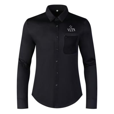 China Manufacturer OEM Anti-Wrinkle Autumn Stylish Design Cotton 100% Long Sleeve Men Shirts for sale