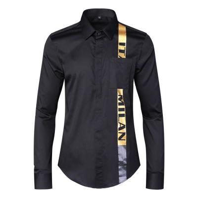 China 2021 Spring Latest Design Anti-Wrinkle Long Sleeve 100% Dress Shirt Cotton Causal Shirts For Men for sale