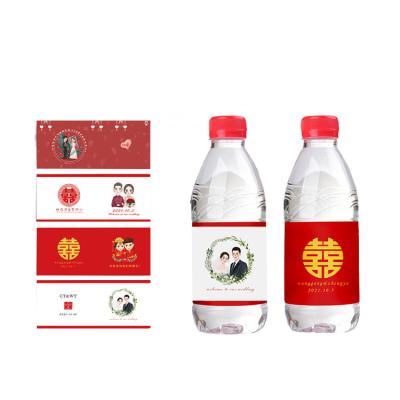 China Low Price Waterproof PVC Shrink Bottle Packaging Label Waterproof Shrink Sleeve / Plastic Water Bottle Label for sale