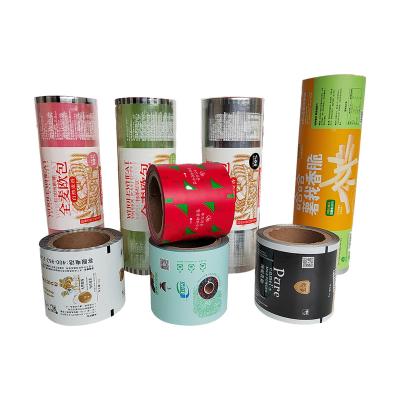 China Moistureproof Food/Drink/Cake/Bread Lamination Aluminum Foil Printed Wrapping Roll Films For Automatic Machine, Packing Foil Roll for sale