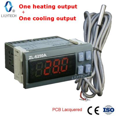 China ZL-6250A, constant temperature control, dual output thermostat automatic cooling/heating switch, Lilytech W78 X H34.5 x D71 mm for sale