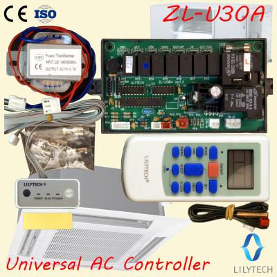 China Home ZL-U30A, Universal A/C Controller, for Ceiling Cassette Air Conditioner, or Central AC, Universal AC Control System, Lilytech for sale