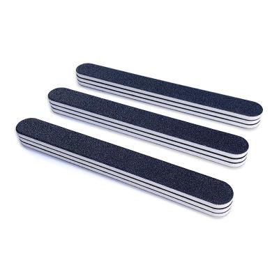 China Professional Wholesale Professional Salon Nail Care Tools Regular Black Nail File For Manicure for sale