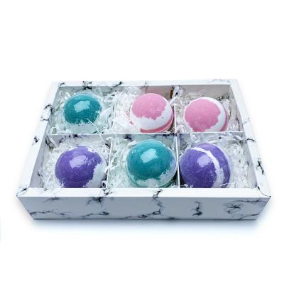 China Cleansing and Moisturizing OEM Custom Organic Colorful Private Label Bath Bomb Fizzy Gift Set for sale