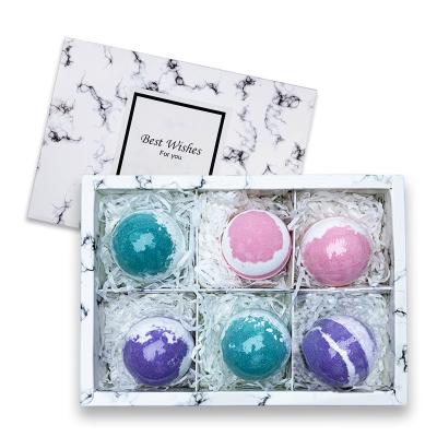 China Cleansing and Moisturizing Factory Wholesale Custom Organic Bath Bomb Gift Box for Kids and Family for sale