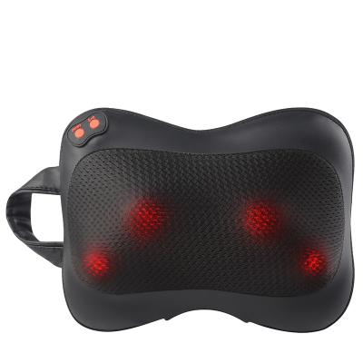 China Hot Selling Car Home Office Waist Neck Shoulder Massager Heating Kneading Pillow for sale