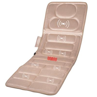 China Electric Body Massager Mattress Cushion With Home Heating And Vibration for sale