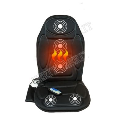 China 5 Body Motor Home And Car Rechargeable Seat Electric Vibrate Back Butt Massager Cushion With Heat for sale