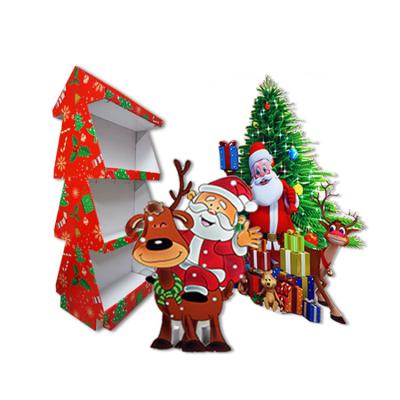 China High Quality Recyclable Material Waterproof Recyclable Cardboard Pallet Display Stand For Christmas Tree for sale