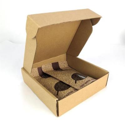 China Recycled Materials Factory Customization Free Sample Stock Recycled Corrugated Packaging Boxes Brown Square Paper Gift Box for sale