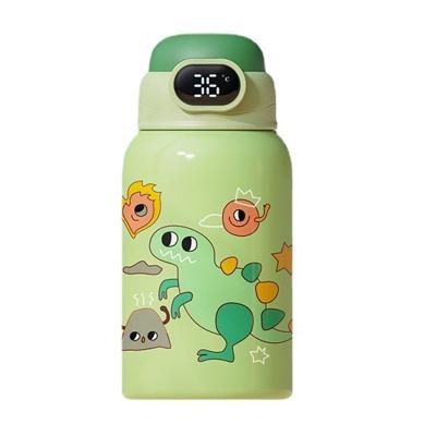 China Termos Kids PORTABLE Water Bottle With Straw Temperature Display Children Mug Vacuum Insulated Flask Wholesale 550ml New Design for sale