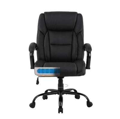 China (Height) Adjustable Factory Produce Ergonomic Padded Armrests PU Leather With Lumbar Support Swivel Office Executive Office Chair For Home Office for sale