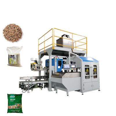 China Automatic Food Custom Quantitative 20 To 50kg Bird Feed Food Bag Big Open Mouth Bagging Packing Machine for sale