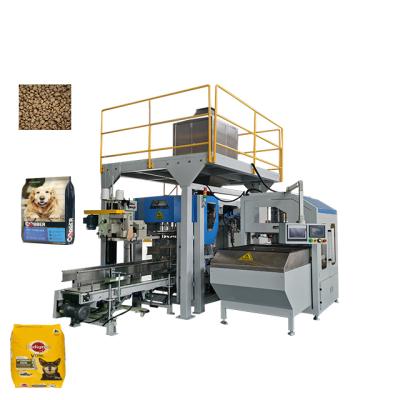 China Food 5kg To 25 Kg Packages Pet Feeding Automatic Bagging Packing Machine For Open Mouth Bags Without Gusset for sale