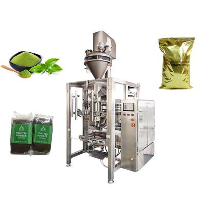 China Vertical VFFS Food Pillow Gusset Bag Tea Matcha Powder Packing Machine With Auger Powder Filling for sale