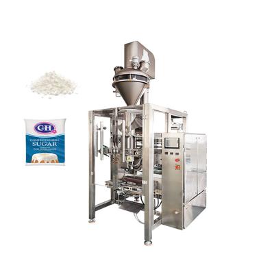 China Food Gusset Pillow Bag Vertical Plastic Sugar Powder Packaging Machine with Auger Powder Filling for sale