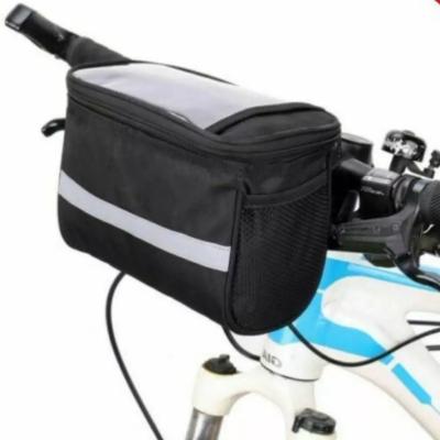 China Wholesale MOQ 5L rightway waterproof low bicycle handlebar front bag with shoulder straps and touch screen for sale