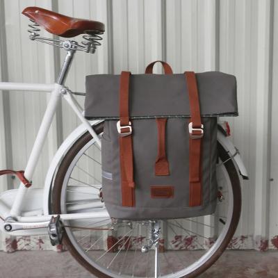 China Functional Waterproof Urban Style Canvas Laptop Backpack Bicycle Bag Cycling Backpack for sale