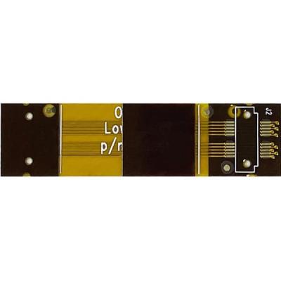 China Flex 3 Layer Flexible PCB Board FR4 Stiffener Yellow Cover Film 1.0mm for sale