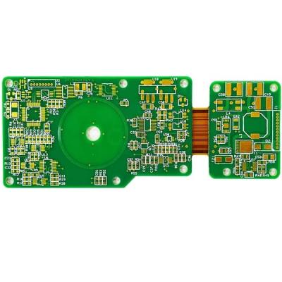 China 2oz stijve Flex PCB van de de Dekkingsfilm van 8 Laagenig Groen Wit 1.5mm Te koop