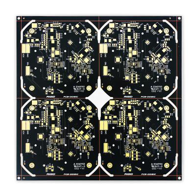 중국 2 온스 2 층 구리 PCB 보드 Cu는 207.05mm*208.70mm 검정색에 기초로 했습니다 판매용