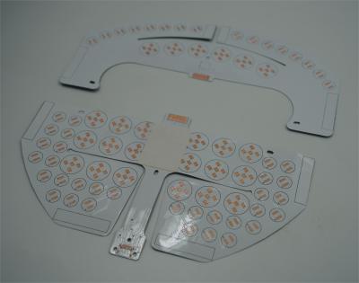 China 2L LED-PCB-Board FR4 1,5 mm Weiß-Schwarz-Soldermaske mit OSP für LED-Display-PCB zu verkaufen