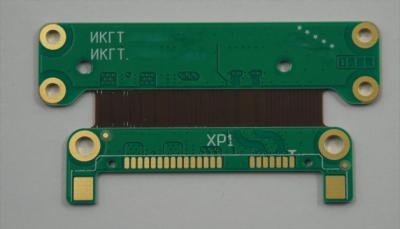 China 4 Layer Rigid Flex PCB Polyimide Kapton FR4 EING And Green Soldermask Integration zu verkaufen