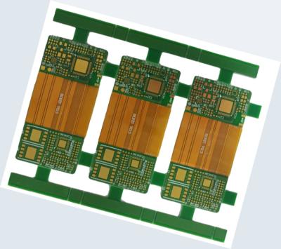 中国 4 Layer Rigid Flex Circuit Board With FR4 High TG And PI With ENIG Finish 4mil Line 販売のため