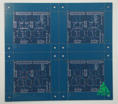 China Tabela de circuito de cobre personalizada 3 camadas com LF HAL e máscara azul para painel múltiplo à venda