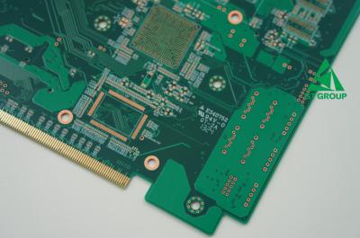 중국 10층 PCB 인쇄 회로 보드 중형 TG150 FR4 0.1mm 라인 OSP 및 골드 지문 기술 판매용