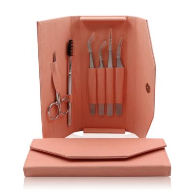 China Eyelash Styling Tools Fashion Beauty Personal Makeup Grafting Eyelash Tweezers Care Tools Storage Bag for sale